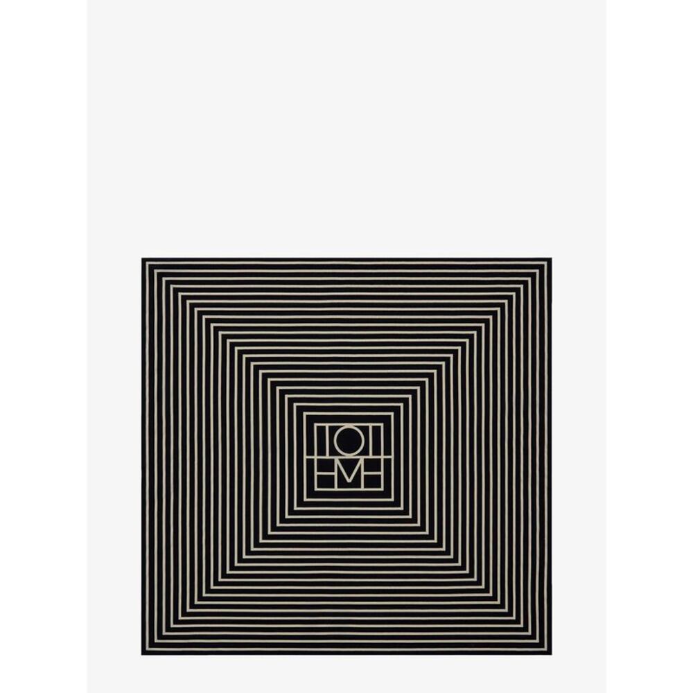 Toteme Women Monogrammed Silk Scarf
